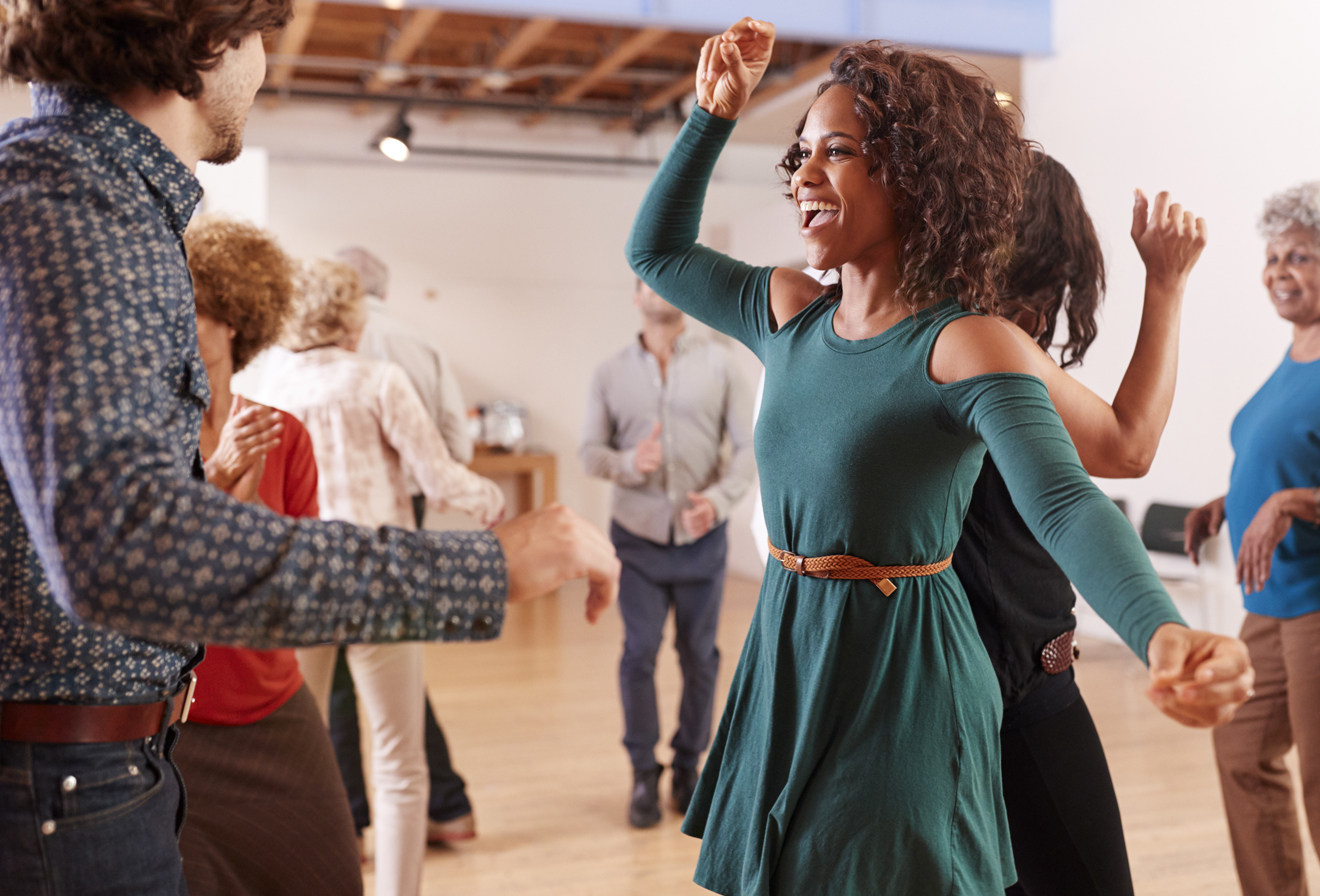 Singles taking dance lessons at Arthur Murray Lakewood